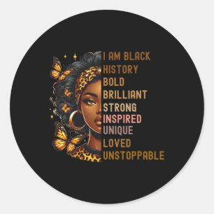 Adesivo Eu sou negra linda magia inteligente negra