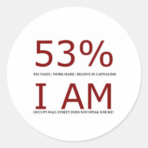 Adesivo Eu sou o 53%