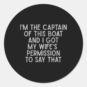 Adesivo Eu Sou O Capitão Deste Barco Camisa De Barco Diver