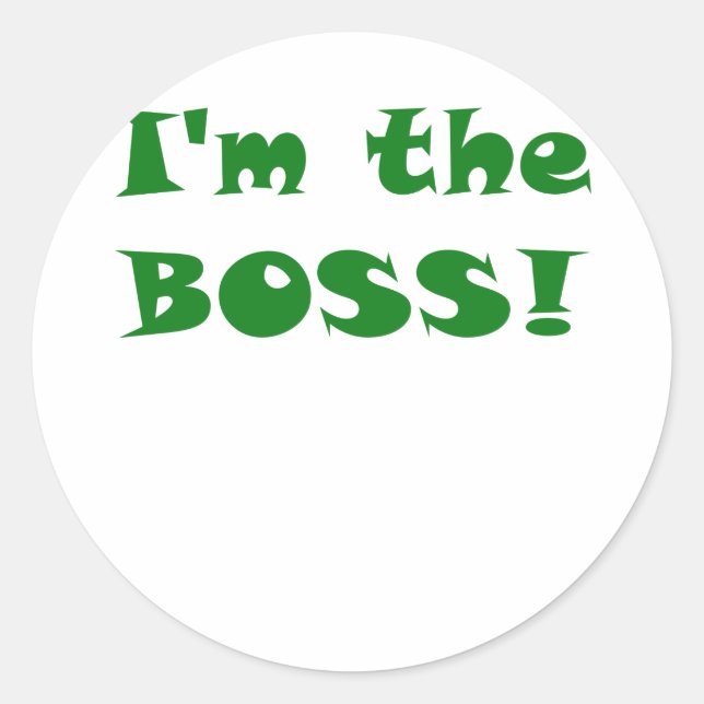 Adesivo Eu sou o chefe (Frente)