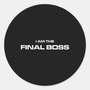 Adesivo Eu Sou o Chefe Final - Lutador de MMA Kickboxing