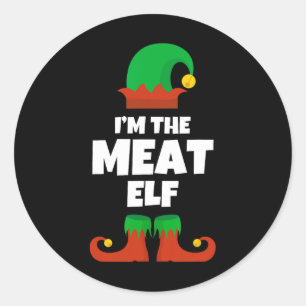 Adesivo Eu sou o Churrasco de Natal da Família de Carne Fe