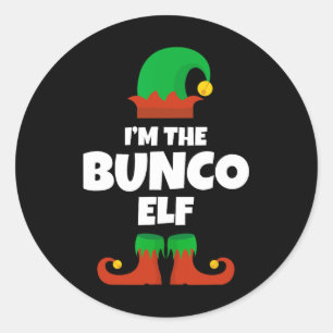 Adesivo Eu Sou O Elfo Bunco Família Pijama Natal Divertido