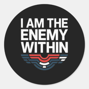 Adesivo Eu Sou O Inimigo No Tee Voting Trump 2024 Electi