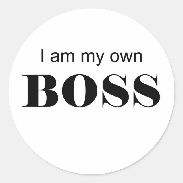 Adesivo Eu sou o meu chefe! (Frente)