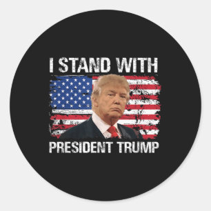 Adesivo Eu Sou O Presidente Trump American Flag Trump 2024