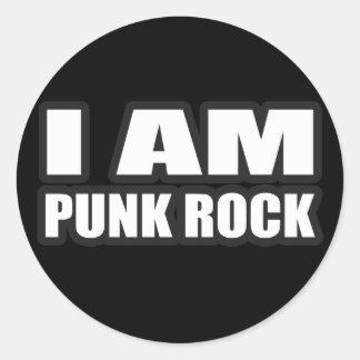Adesivo Eu sou o PUNK ROCK caras garotas punk música