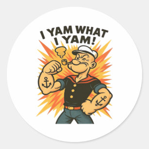 Adesivo Eu Sou O Que Eu Sou O Cartoon De Yam Popeye Cito C