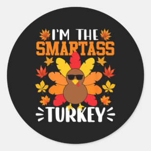 Adesivo Eu sou o Smart Turkey Engraçado Fall Autumn