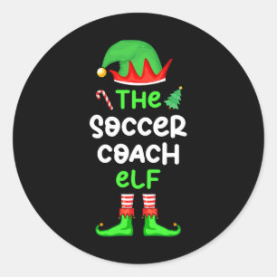 Adesivo Eu Sou o Treinador de Futebol Elf Natal Combinando