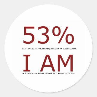 Adesivo Eu sou os 53%