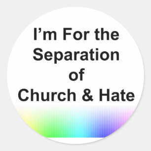 Adesivo Eu sou para a separação de igreja e deio