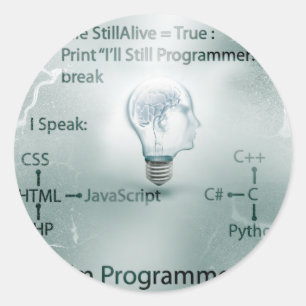 Adesivo Eu sou programador