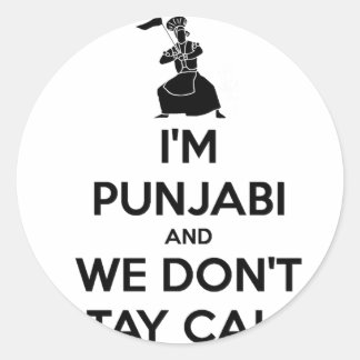 Adesivo Eu sou Punjabi e nós não ficamos calmos