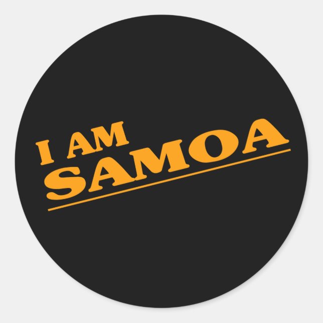 Adesivo Eu sou Samoa (Frente)