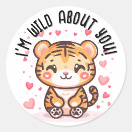 Adesivo Eu sou selvagem com você! Dia de os namorados Tige