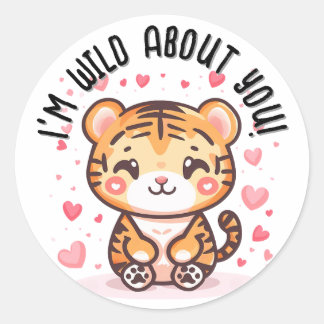Adesivo Eu sou selvagem com você! Dia de os namorados Tige