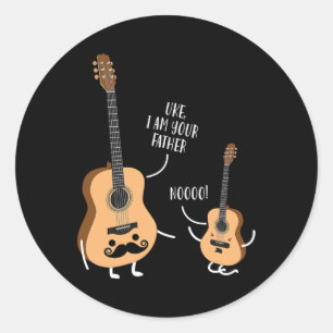 Adesivo Eu Sou Seu Pai T Camisa Ukulele Guitar