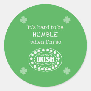 Adesivo Eu sou tão irlandês vinheta redonda