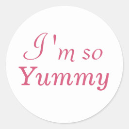 Adesivo Eu sou tão Yummy Sticker - branco