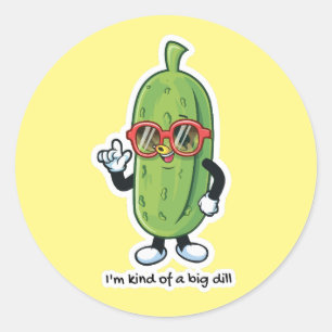 Adesivo Eu sou tipo um grande Dill   óculos solares para v