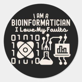 Adesivo Eu Sou Um Bioinformático Eu Amo Meus Defeitos