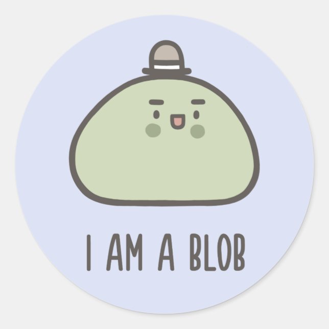 Adesivo Eu Sou Um Blob (Frente)