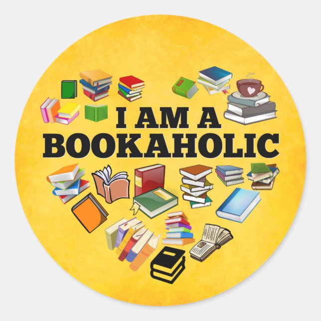 Adesivo Eu sou um bookaholic (Frente)