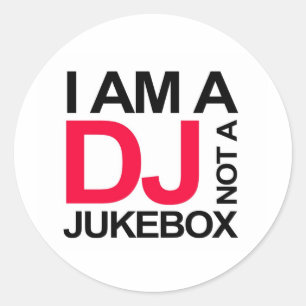 ADESIVO EU SOU UM DJ E NÃO UM JUKEBOX