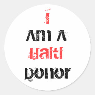 Adesivo Eu sou um doador de Haiti
