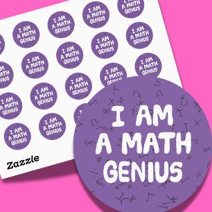 Adesivo Eu sou um estudante de Física do Genius Matemático