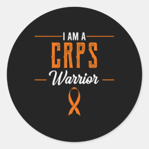Adesivo Eu sou um guerreiro CRPS Sensibilização RSD Orange