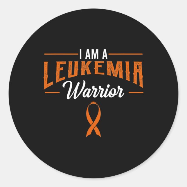 Adesivo Eu Sou Um Guerreiro De Leucemia Que Conhece Cancer (Frente)
