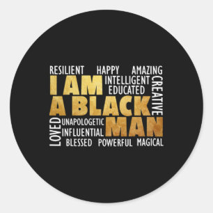 Adesivo Eu Sou Um Homem Negro - Mês da História Negra Afro