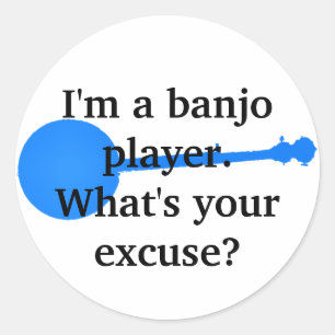 Adesivo Eu sou um jogador do banjo, o que sou sua