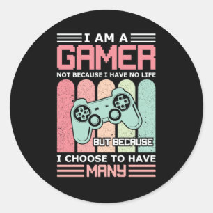 Adesivo Eu Sou Um Jogador Jogo de vídeo