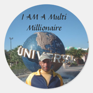 Adesivo EU SOU um multi milionário