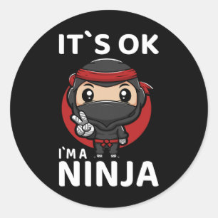 Adesivo Eu sou um Ninja I Youth Karate I Toddler Ninja