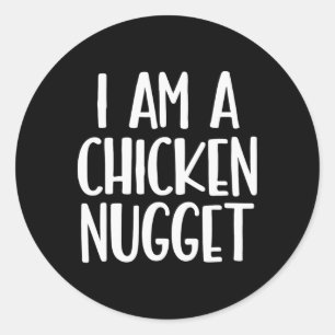 Adesivo Eu Sou Um Nugget de Frango Humor Divertido Casual