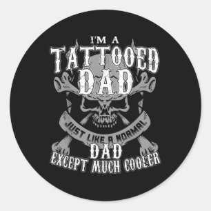 Adesivo Eu Sou Um Pai Tatuado Para Pais Que Têm Tatuagens