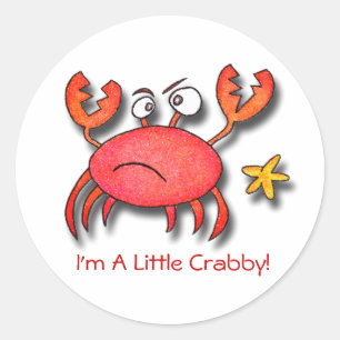 Adesivo Eu sou um pouco Crabby!