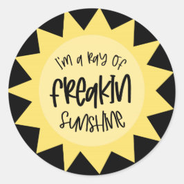 Adesivo Eu sou um raio de raio de sol esquisito