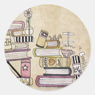 Adesivo eu sou um rato de biblioteca