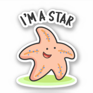 Adesivo Eu sou um Starfish Engraçado Estrela