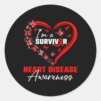 Adesivo Eu sou um Survivor Heart Disease Awarness Month Re