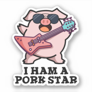 Adesivo Eu Sou Um Vedante De Canhão De Pork Star Rock