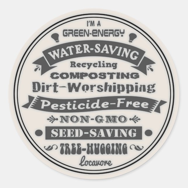 Adesivo Eu sou um Verde (Frente)