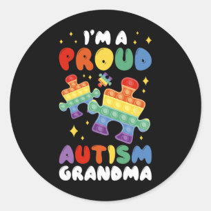 Adesivo Eu Sou Uma Avó Orgulhosa do Autismo 