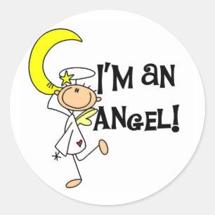 Adesivo Eu sou uma Camisetas e Presentes de Anjo