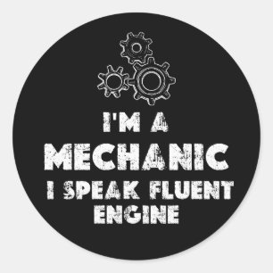 Adesivo Eu Sou Uma Engraçada Mecânica